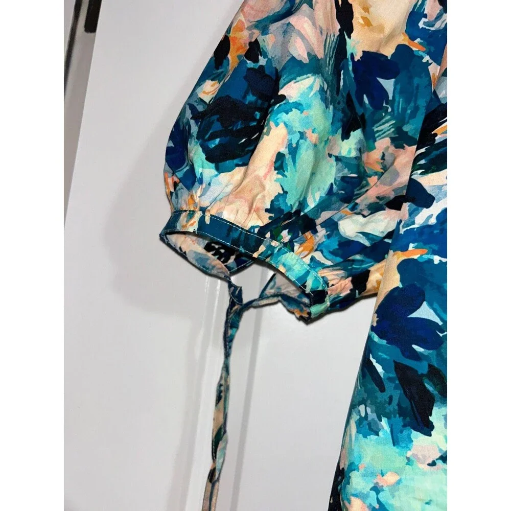 Ulla Johnson Women’s Vienne Floral Print Puff Sleeve Blouse Top Size 4 NWT